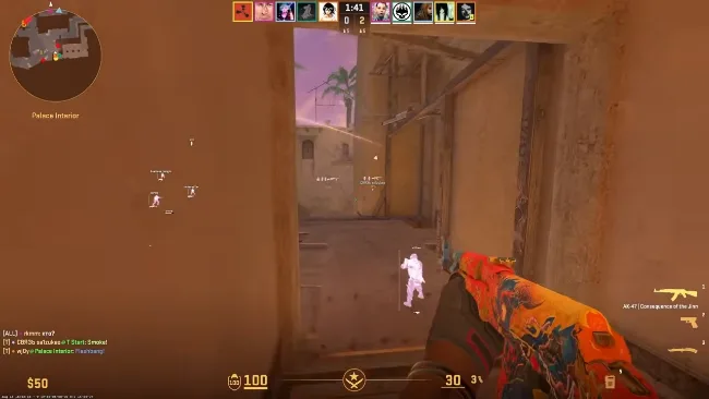 CS2 FACEIT cheats features — aimbot FOV, player ESP boxes, and item loot tags on PC
